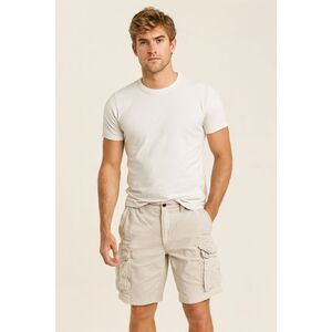 Abercrombie & Fitch Cream Distressed Outdoor Cargo Hiking Shorts   Mens Size 31